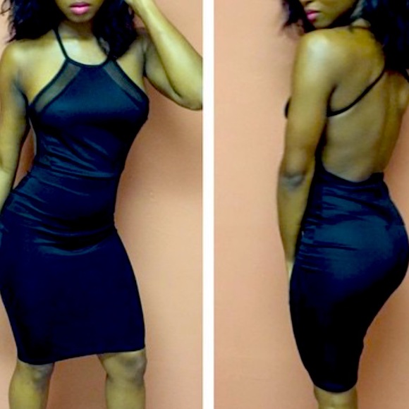 Little Black Dress - Cross Straps, Low back - Picture 1 of 3